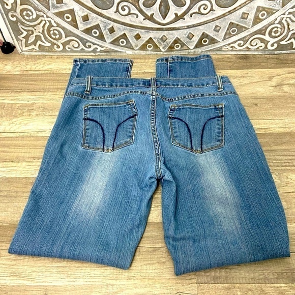 Bogari Straight Leg Distressed Jeans Size 30 - Picture 2 of 12